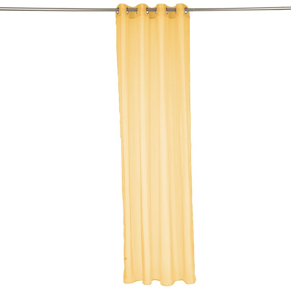 voilage polyester 140x240cm jaune (GiFi-608120X)