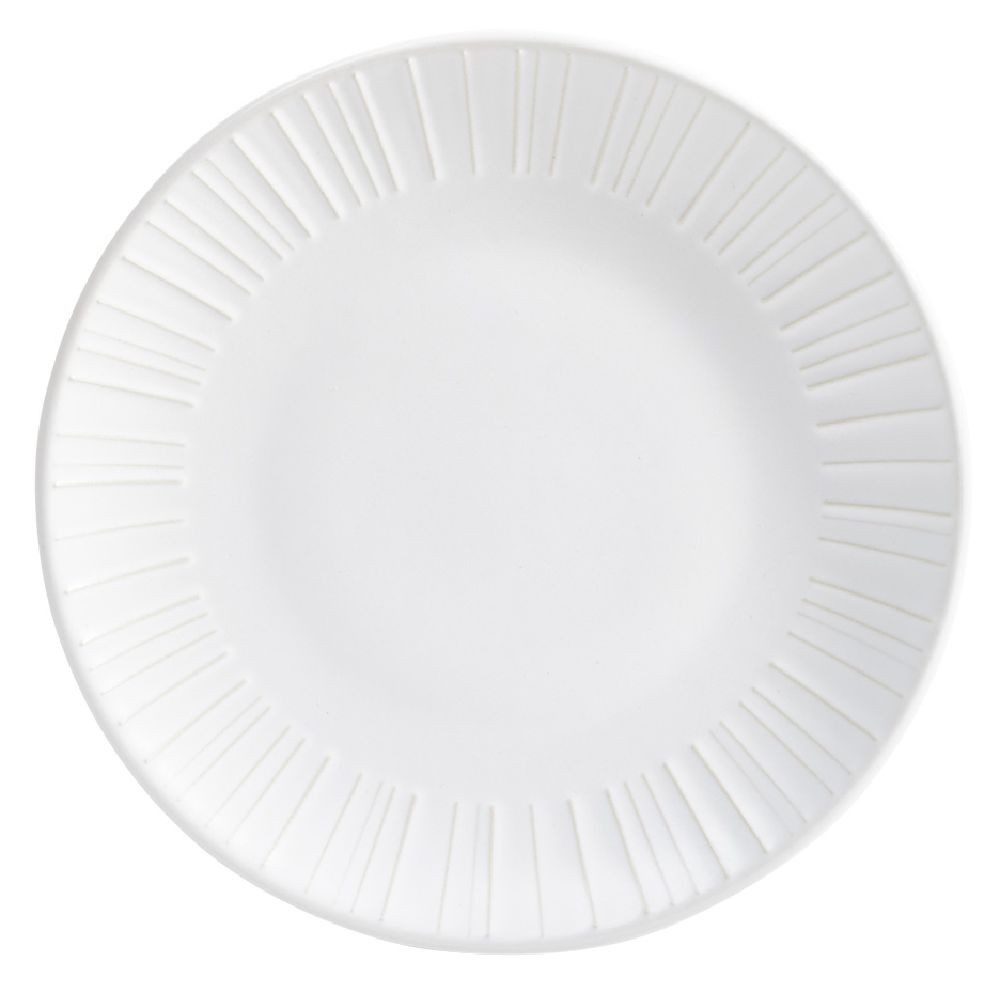 assiette à dessert en céramique blanc Ø21cm (GiFi-609094X)