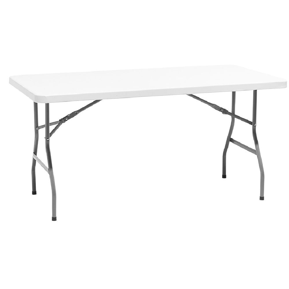 table pliante 180x70x74cm blanc (GiFi-611995X)