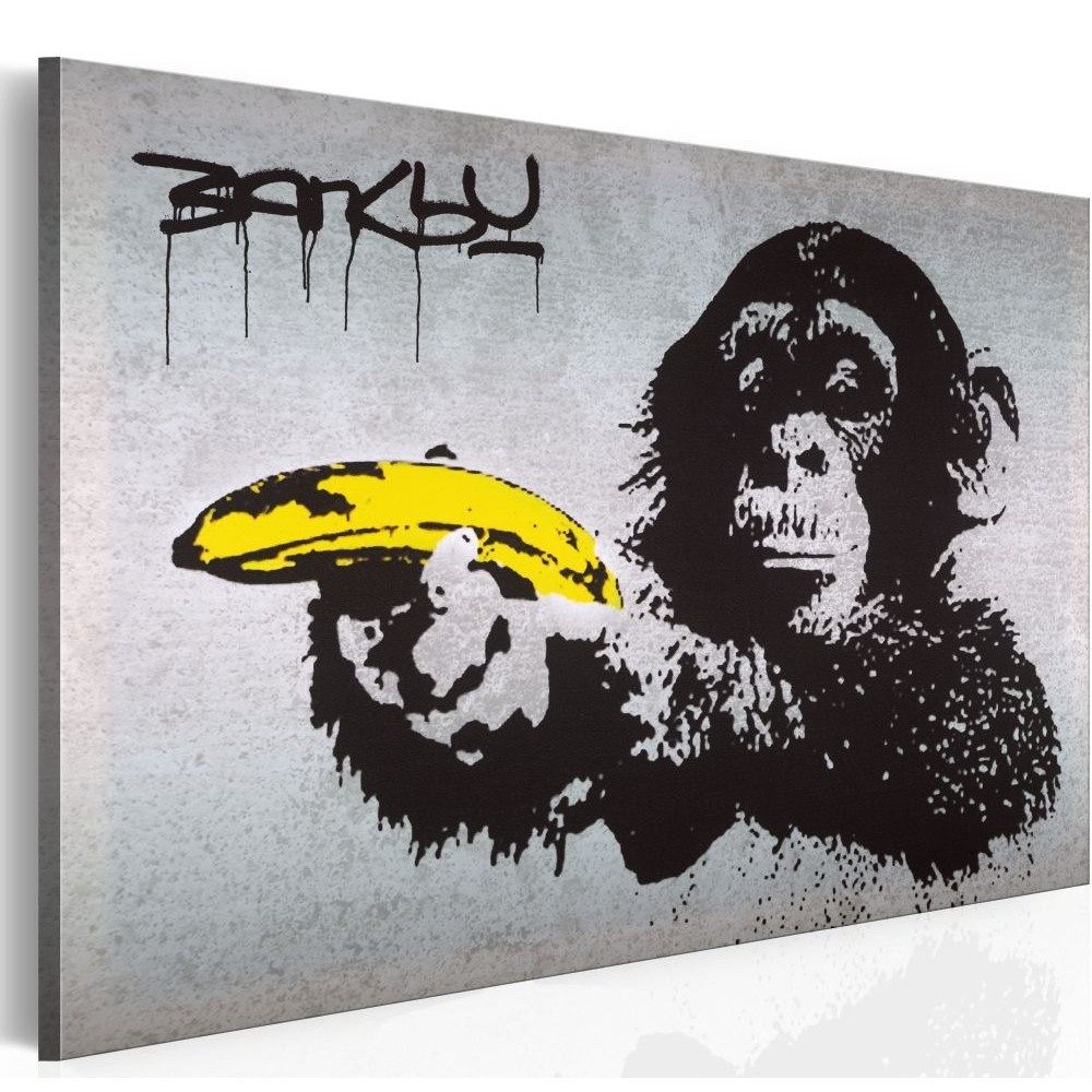 tableau déco banksy singe banane (GiFi-804944X)