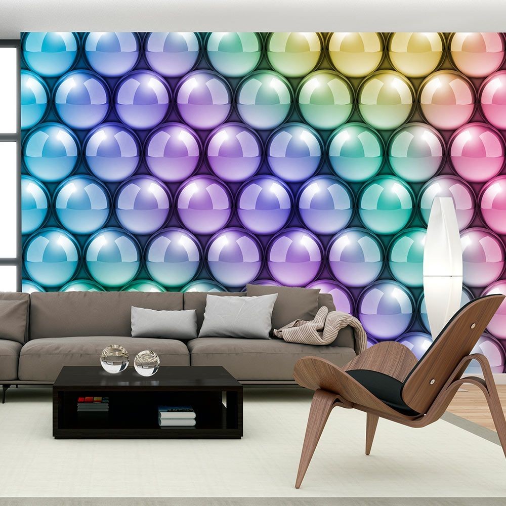 papier peint déco bulle multicolore (GiFi-805048X)