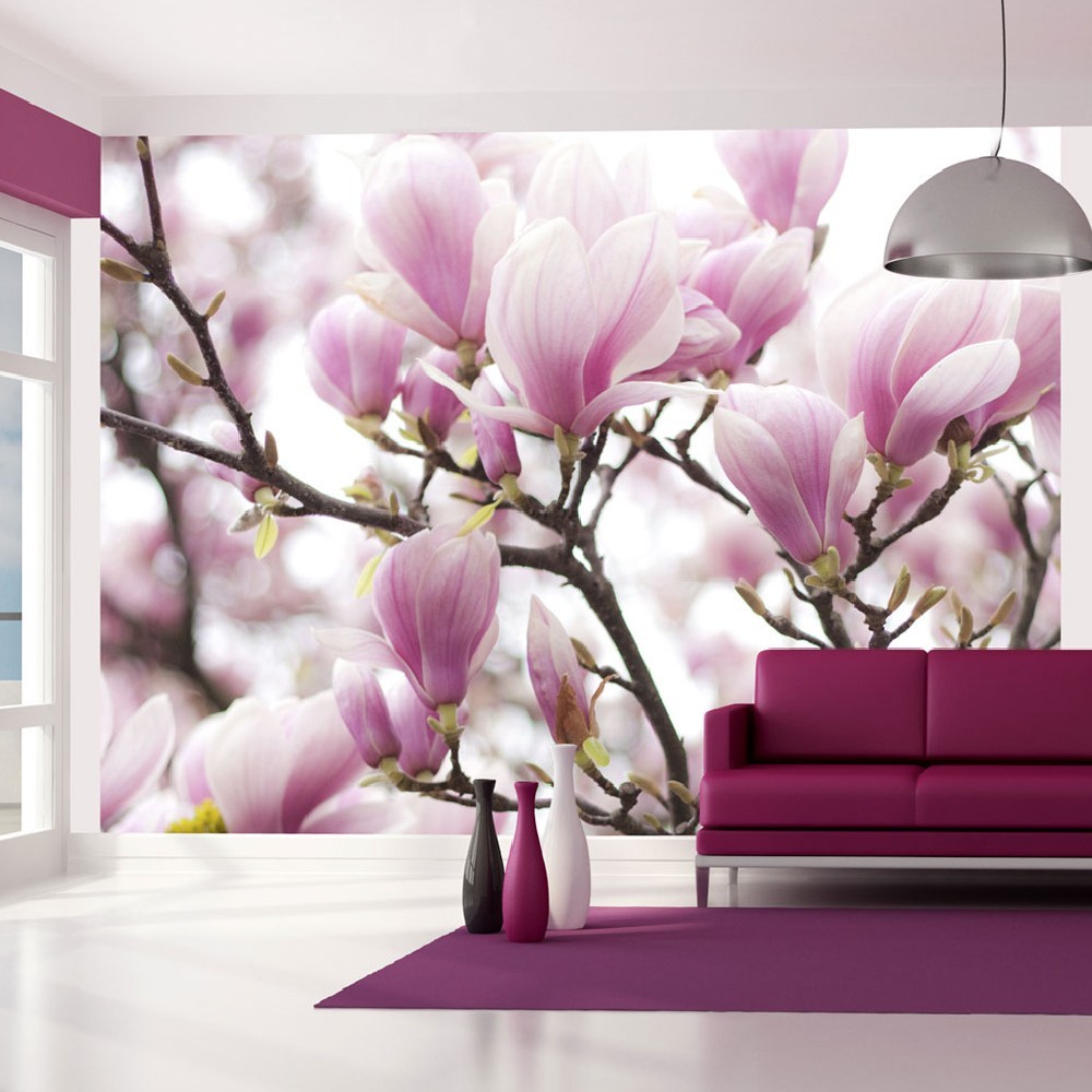 papier peint fleurs de magnolia (GiFi-806318X)
