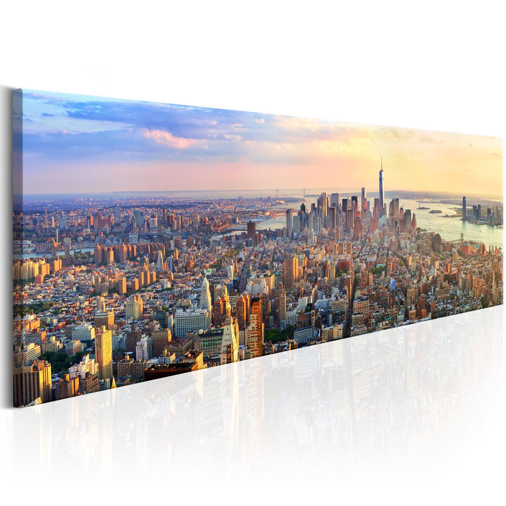 tableau imprimé panorama de new york (GiFi-810948X)