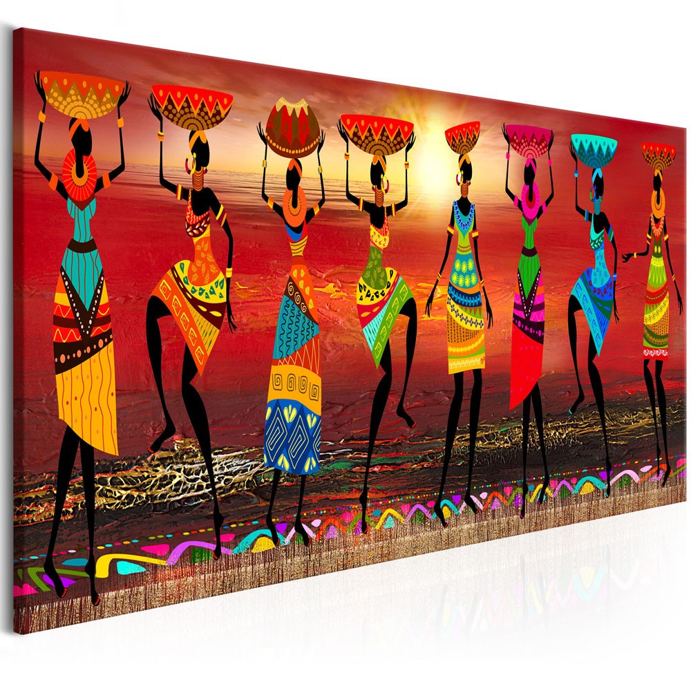 tableau imprimé femmes africaines qui dansent (GiFi-811001X)