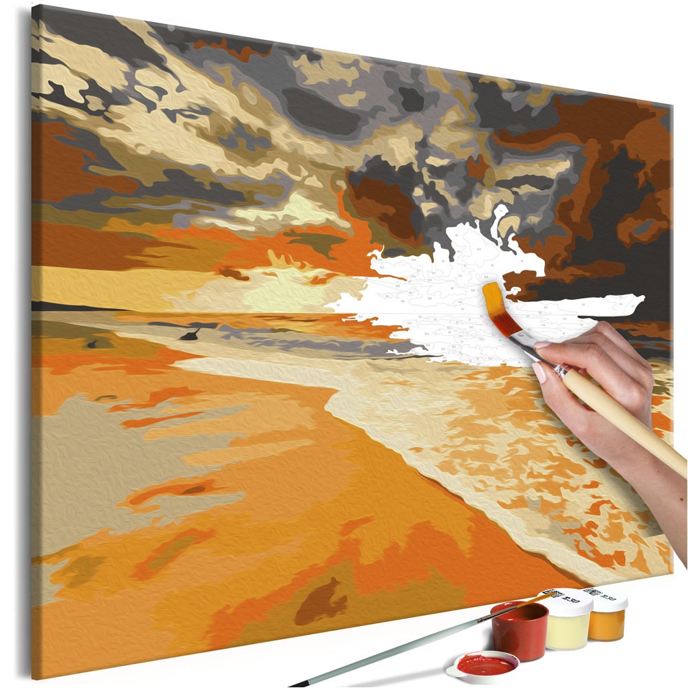 tableau à peindre par soi-même plage dorée (GiFi-811114X)