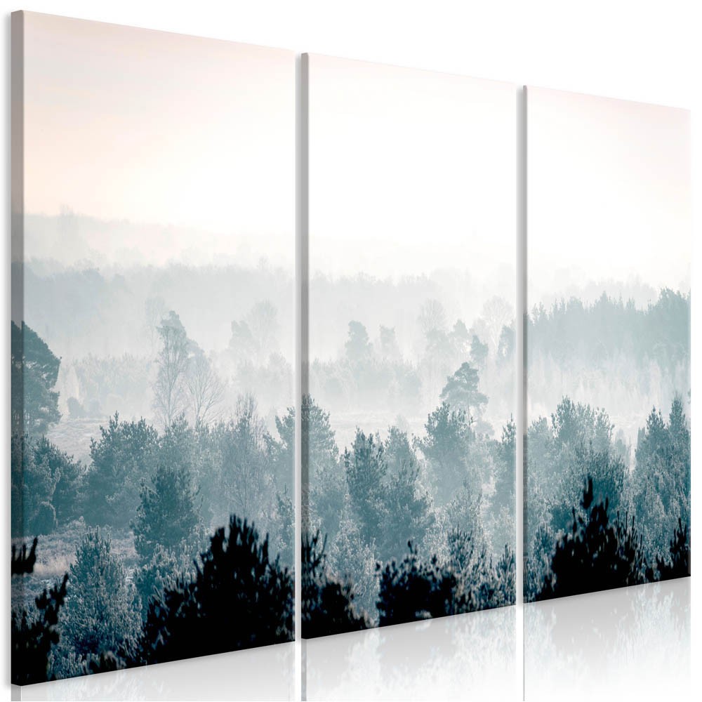 tableau 3 panneaux forêt hivernale winter forest (GiFi-814287X)
