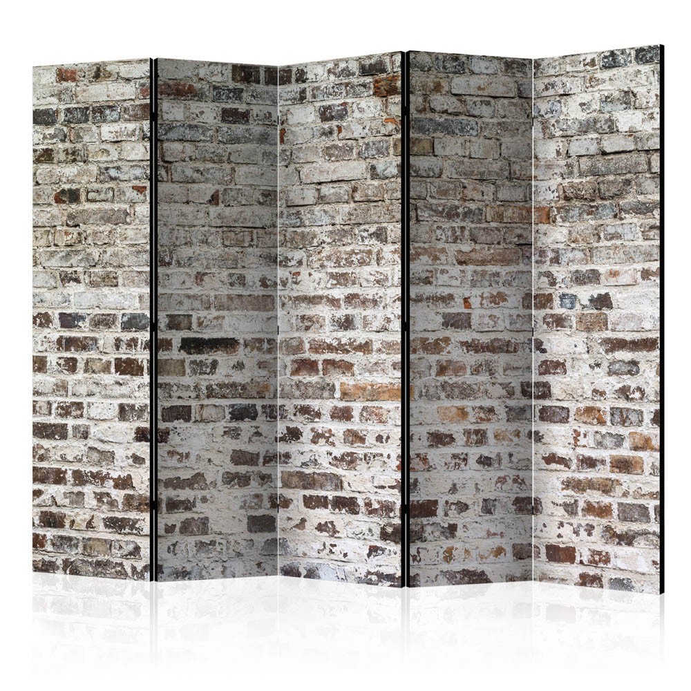 paravent imprimé mur de briques old walls 5 volets (GiFi-815697X)