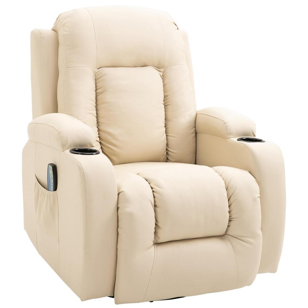 fauteuil de massage et relaxation électrique chauffant inclinable repose-pied télécommande (GiFi-AOS-700-050)
