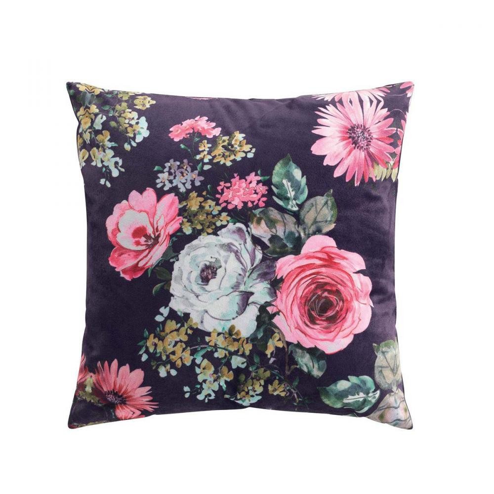 coussin velours 45x45 flower life prune (GiFi-IDH-6COUSSFLLIPR1609040X)