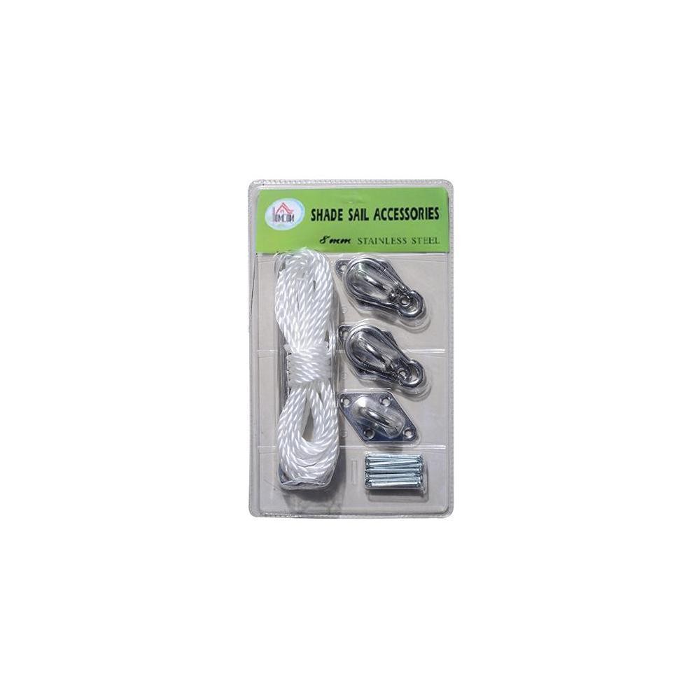kit de montage accessoires de fixation en inox pour voile d'ombrage (GiFi-AOS-100110-038)