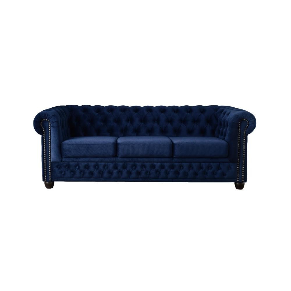 william - canapé 3 places chesterfield - velours (GiFi-BES-718_5040)