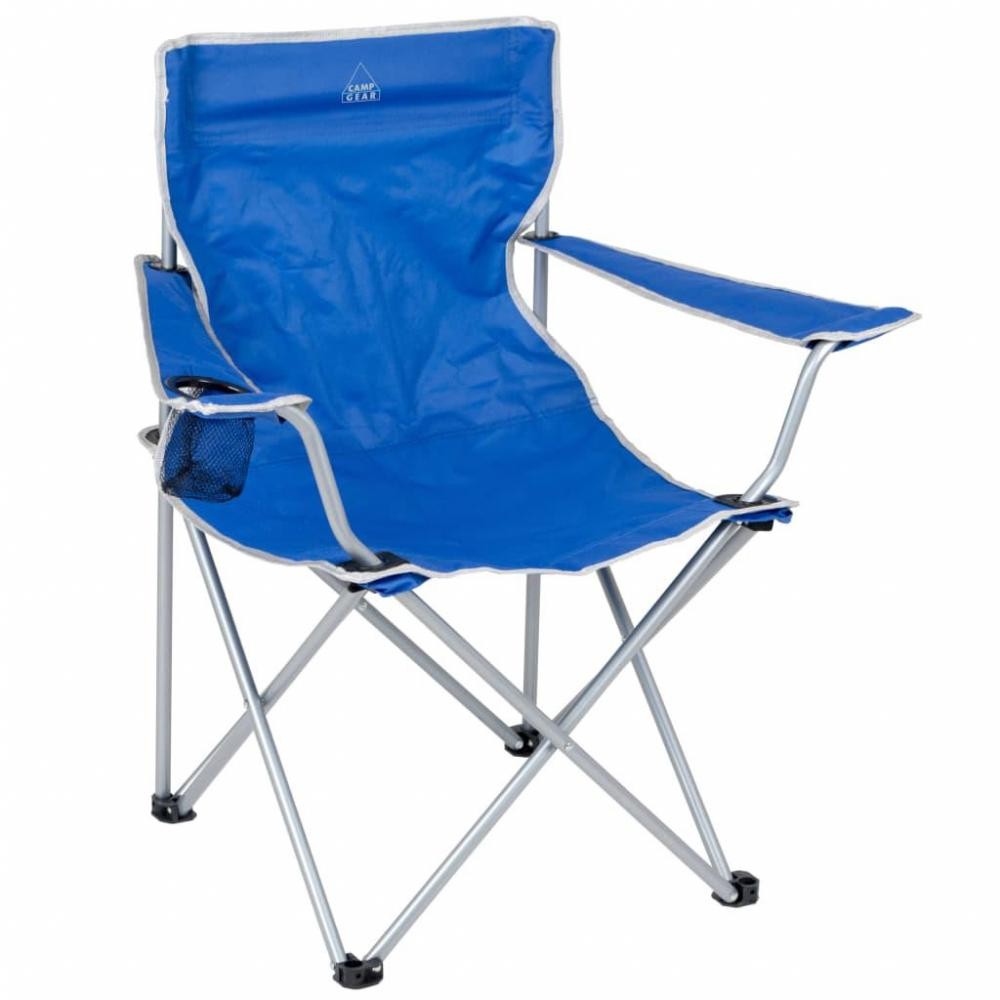 Chaise pliable de camping Acier Bleu 1267188  Meuble de camping