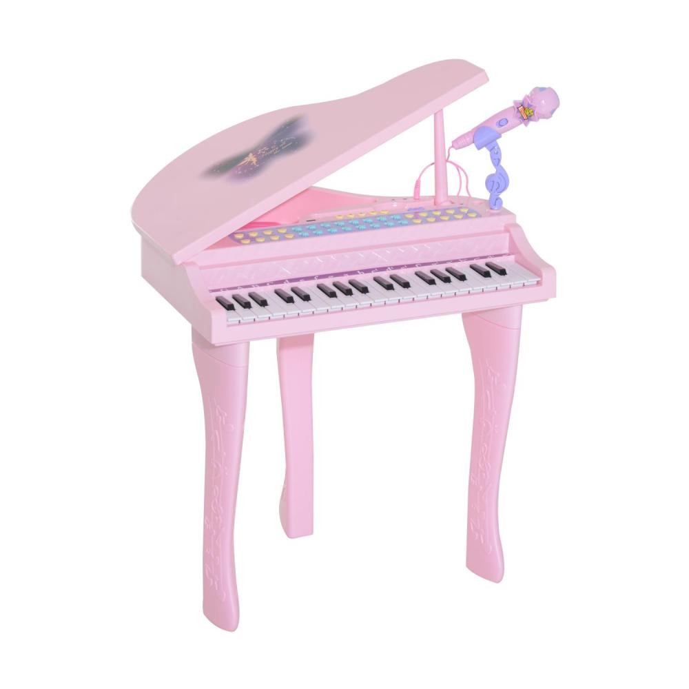 piano à queue électronique 37 touches multifonctions avec micro haut parleur rose (GiFi-AOS-390-003V01PK)