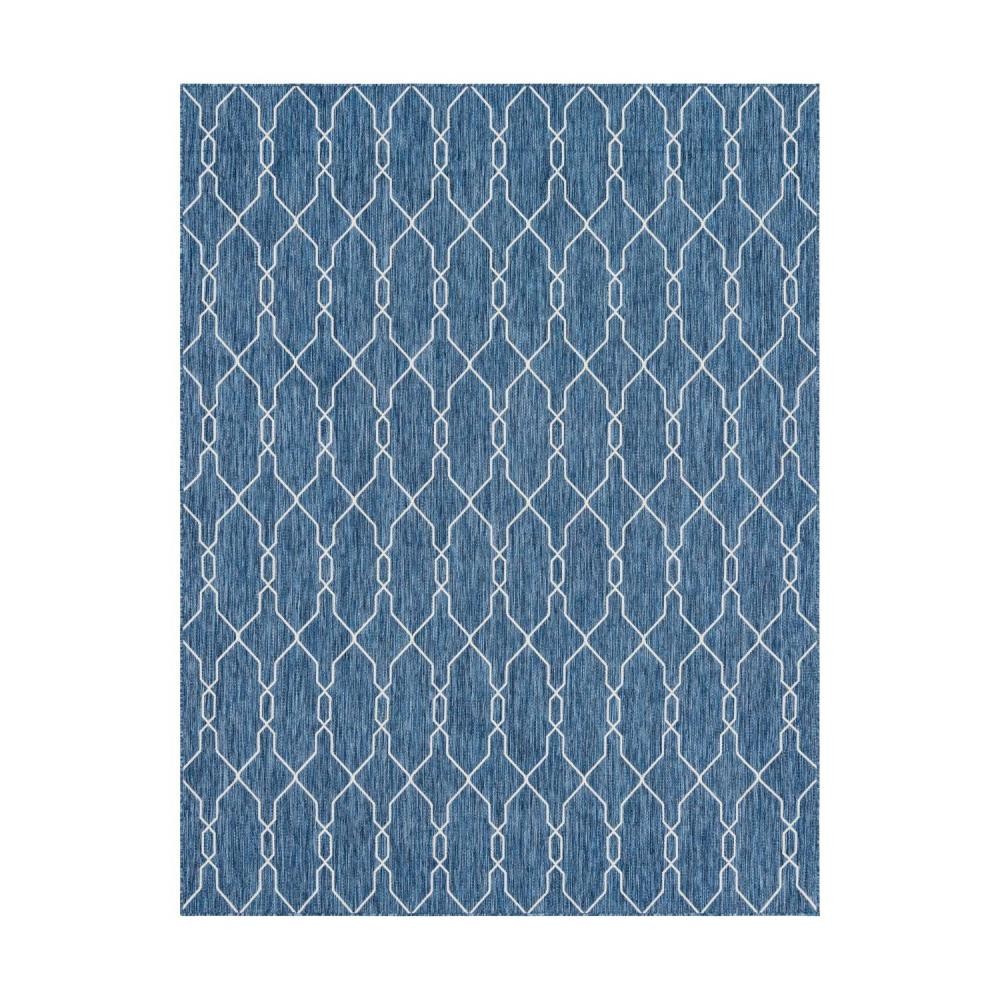 tapis extérieur - 67x180cm - bleu - 100% polypropylène - 192 000pts/m2 - biarritz (GiFi-IMS-TPM-630-B2)