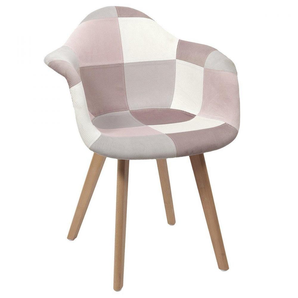 fauteuil patchwork rose (GiFi-IDH-2FAUTESCPAROXHD7272X)