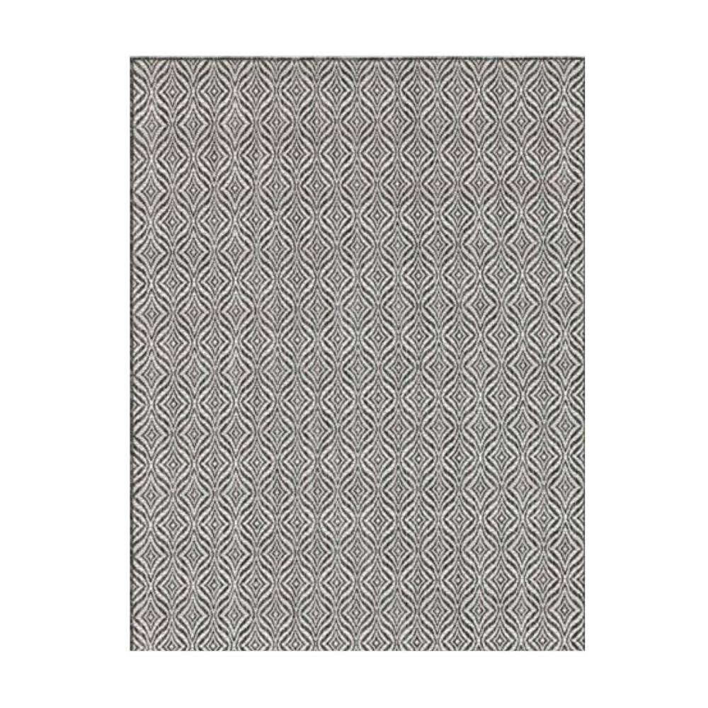 tapis extérieur - 200x200cm - noir - 100% polypropylène - 192 000pts/m2 - monaco (GiFi-IMS-TPM-633-N6)