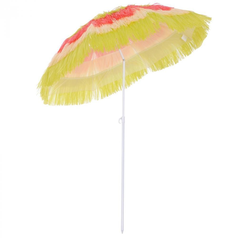 parasol de plage jardin design hawai multicouleur 160 cm (GiFi-AOS-01-0188)