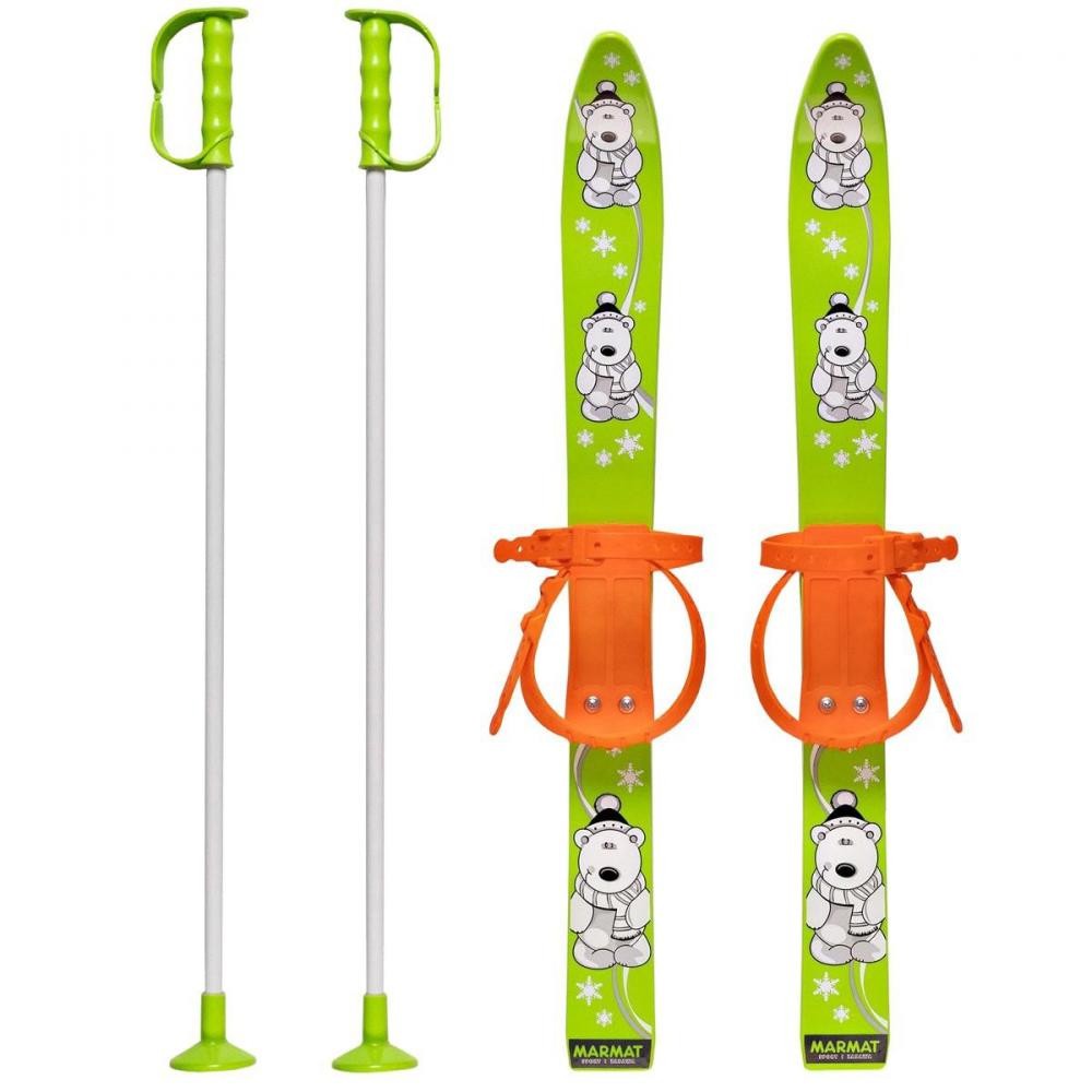 ski jeu et apprentissage enfant avec bâtons vert 70 cm (GiFi-MON-561_1243)