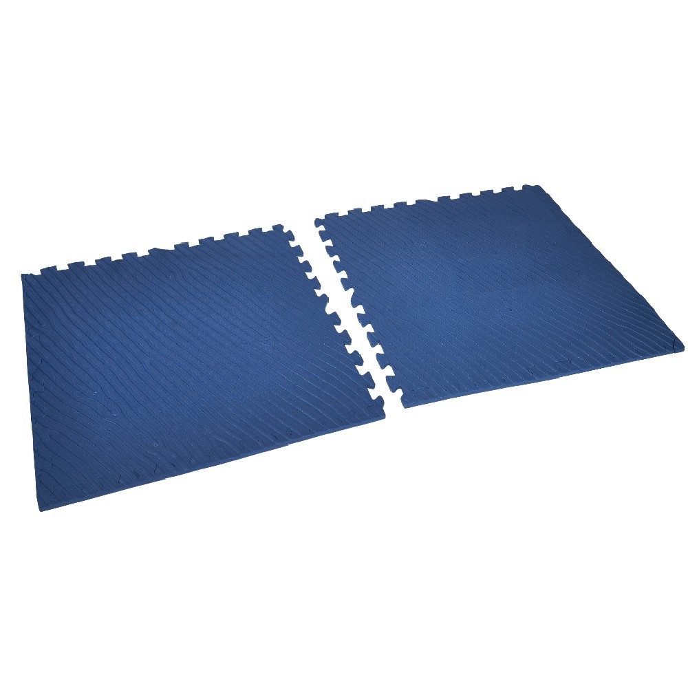 Lot de 9 Dalles de protection de sol en mousse bleu 38.5 x 38,5 cm ép 4 mm  (tapis de sol pour piscine hors sol ou spa gonflable) - Cdiscount Maison