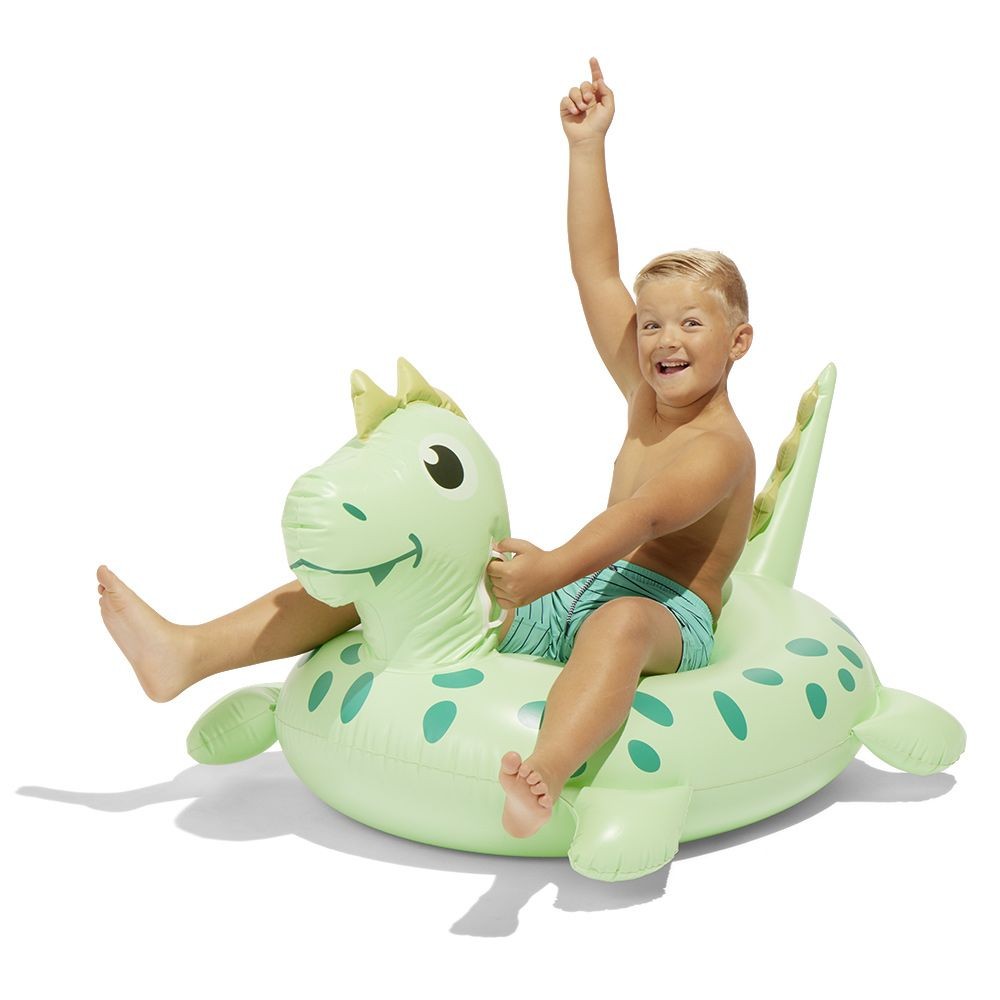 Range jouet de bain dinosaure vert pour bébé - Un petit génie