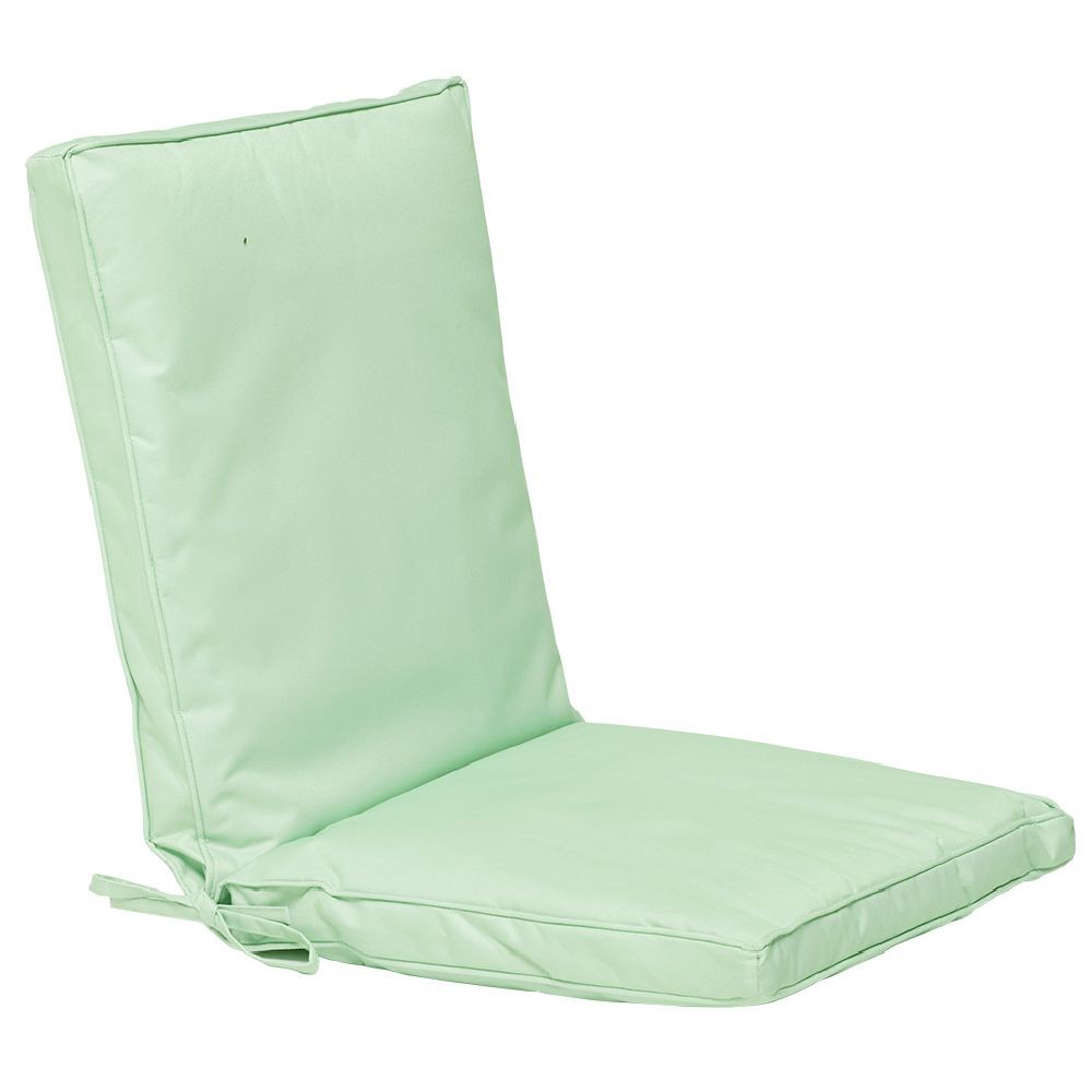 Coussin de fauteuil polyester uni vert clair  Pouf et coussin d