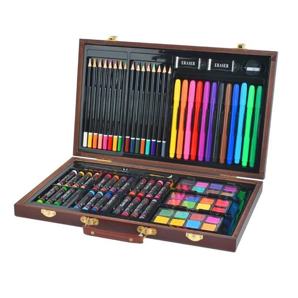 Mallette crayons coloriage coffret dessin 81 pièces - Dessin, coloriage et  peinture - Jeux créatifs - Enfants, jouets et jeux