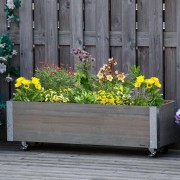 Support de fleur en métal Usine en bois Fleur Présentoir bois Pot Shelf  Support de rangement extérieur intérieur (Color : 40 * 20 * 102cm) :  : Jardin