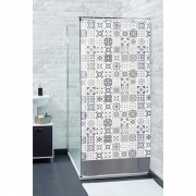 Rideau de douche 180x200 Minéral - Rideau de douche - Accessoires de salle  de bain et WC - Décoration