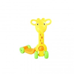 SCOOTER Trottinette girafe 4 roues pour enfants dès 3 ans - Jaune