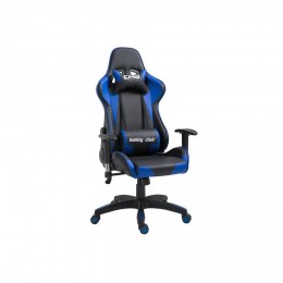 Chaise de bureau GAMING revêtement synthétique noir et bleu