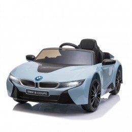 Voiture électrique enfants 6 V - V. max. 3 Km/h effets sonores + lumineux télécommande BMW I8 coupé bleu