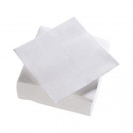 Serviette carrée blanche Tex Touch 2 plis en papier x40