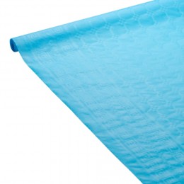 Nappe damassée bleu clair en papier 6 m