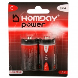 Pile Alcaline Homday Power LR14 x2