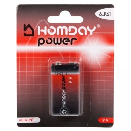 Pile Alcaline Homday Power 6LR61 9V