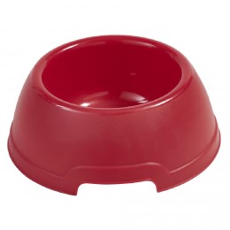 Gamelle pour chien plastique rouge ø 25x9,5 cm