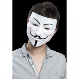 Masque Anonymous blanc