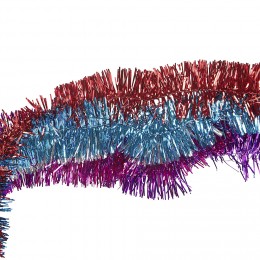 Guirlande de sapin colorées L 1,8 m - Lot de 5