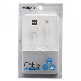 Cable blanc pour Iphone 1M