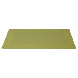 Set de table rectangulaire pvc uni vert