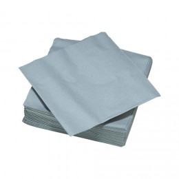Serviette carré unie grise 2 plis en papier x50