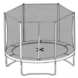 Filet de sécurité trampoline pour trampoline D305 cm