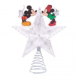 Tête de sapin lumineuse Mickey et Minnie Disney