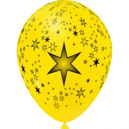 Ballon de baudruche design étoiles x8