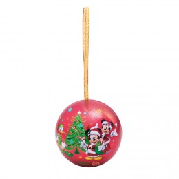 Boule de Noël Disney à garnir motif Mickey Minnie Donald rouge