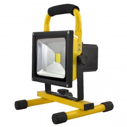 Projecteur LED sans fil rechargeable noir et jaune