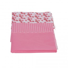 Coupon de tissu 46x55 cm en coton rose