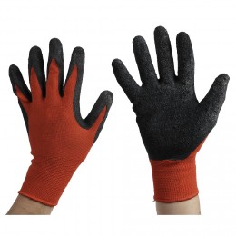 Paire de gants de bricolage rouge et noir