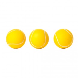 Balle de tennis en mousse jaune x3