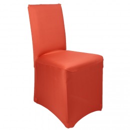 Housse de chaise uni rouge